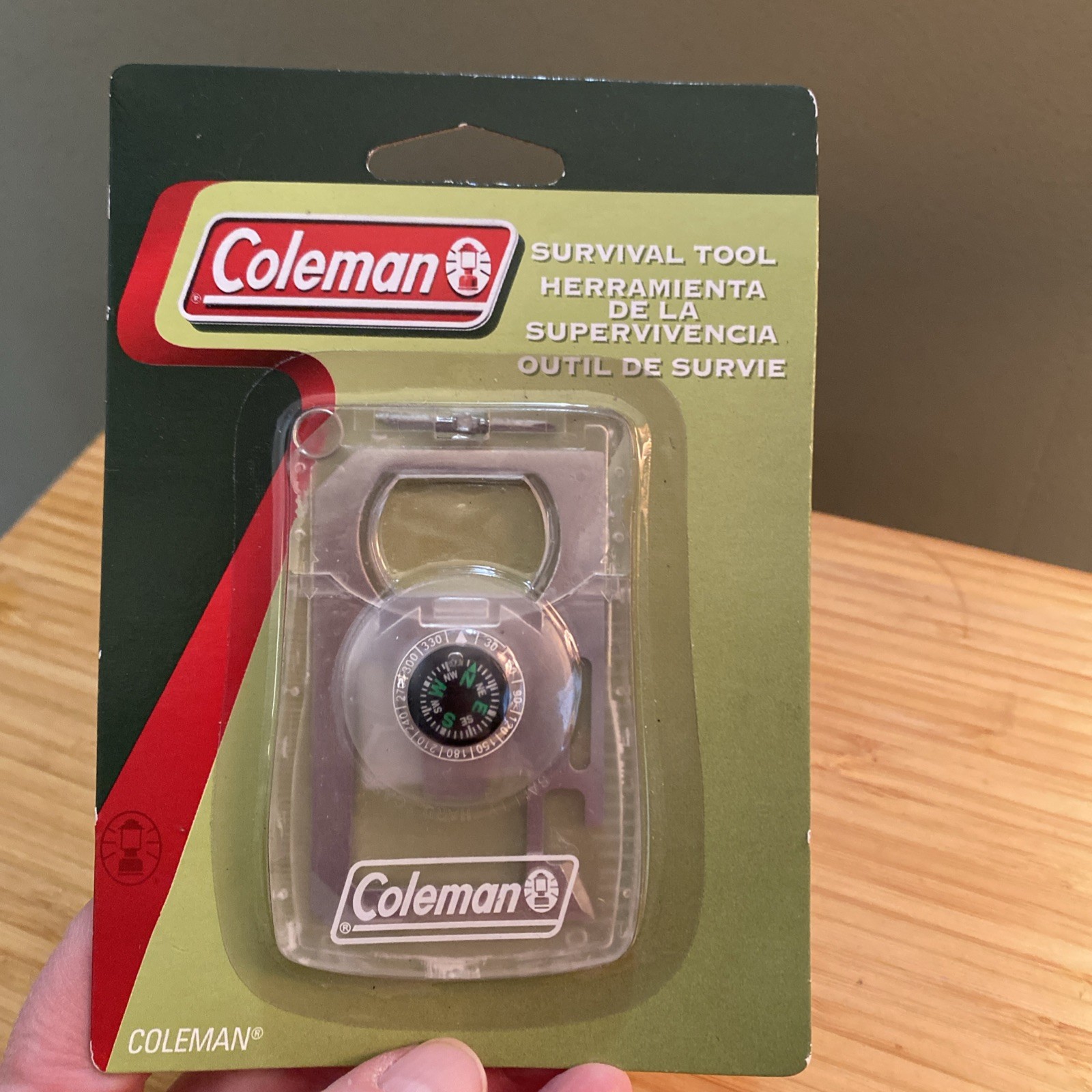 Coleman Camping Survival Tool Compass Multi Function Screwdriver Can Opener New