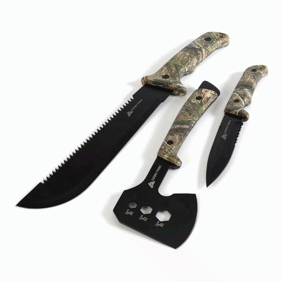 Ozark Trail 12 Piece Camping Tool Set with Flashlight and Machete