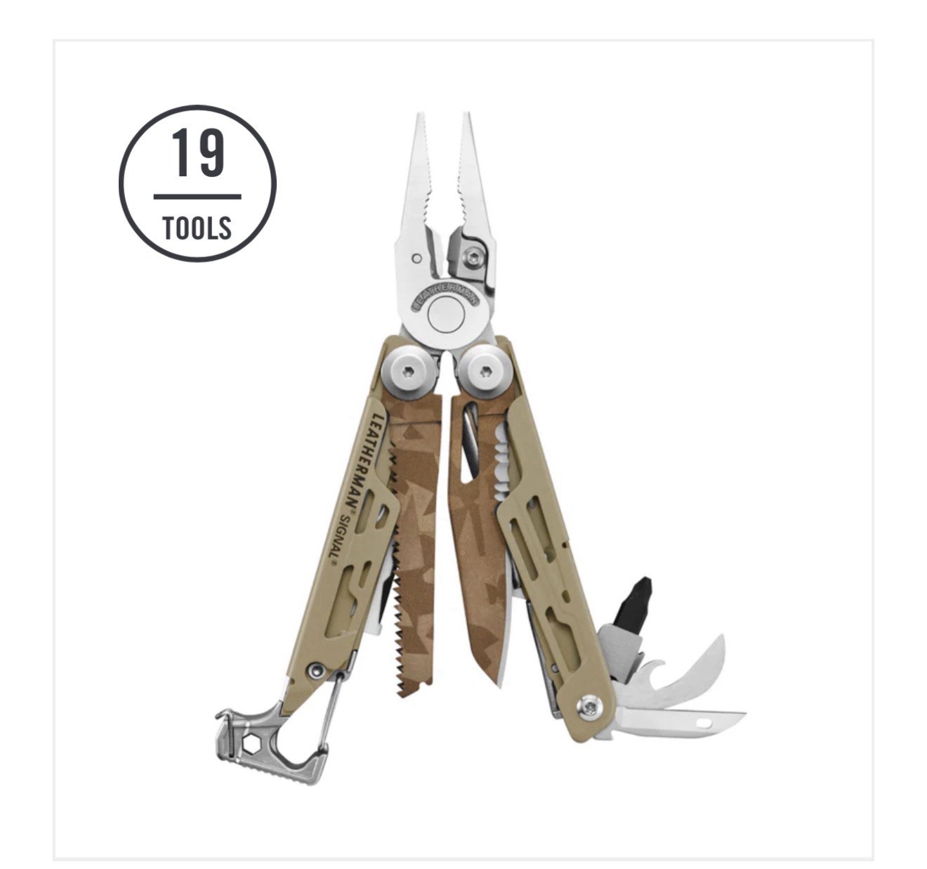 Leatherman Limited Edition Sandstorm Signal Multi-Tone Camo Cerakote