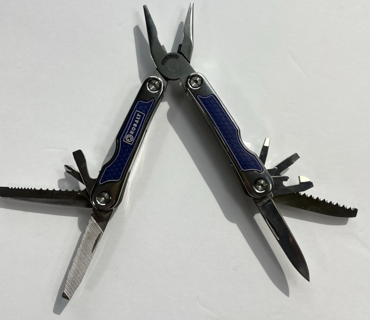 Kobalt Set Stainless Steel Folding Blade Pocket Knife + Multi-Pocket Tool w/Case