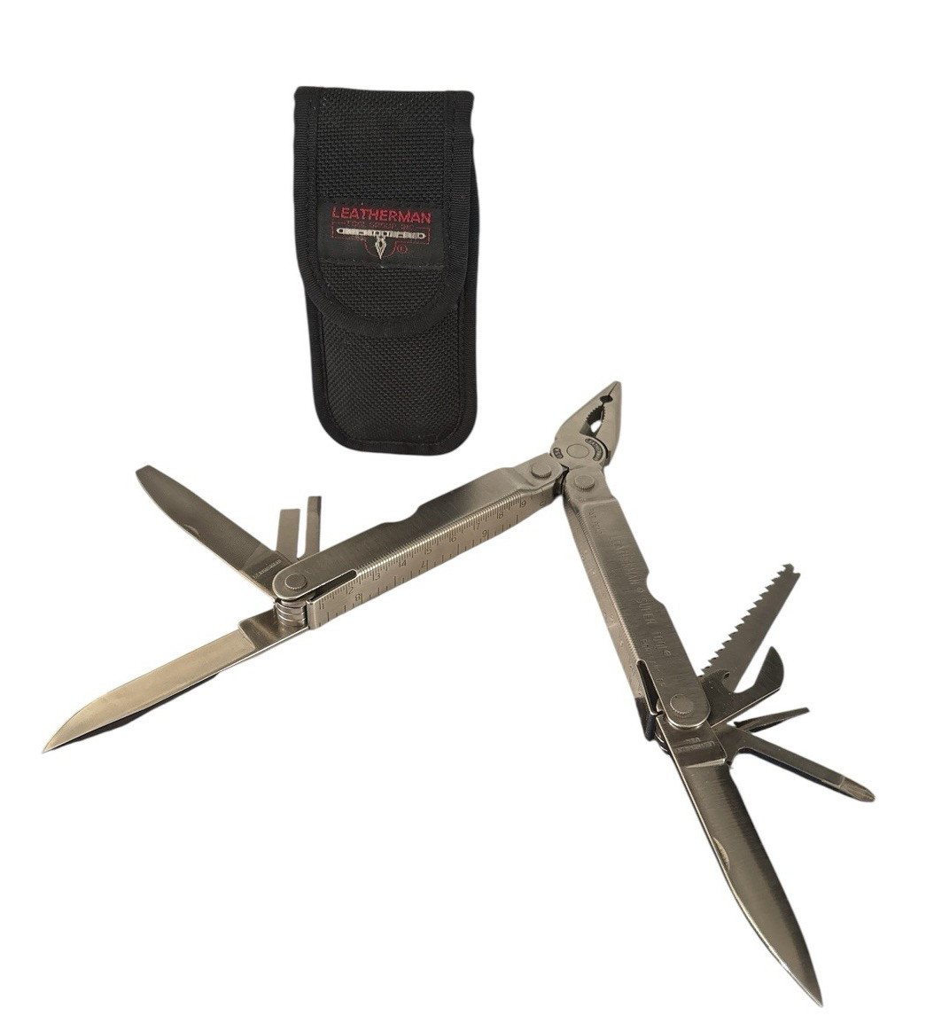 Retired 1999 Leatherman Super Tool Multitool Oct 1999 with Nylon Sheath Exc Cond