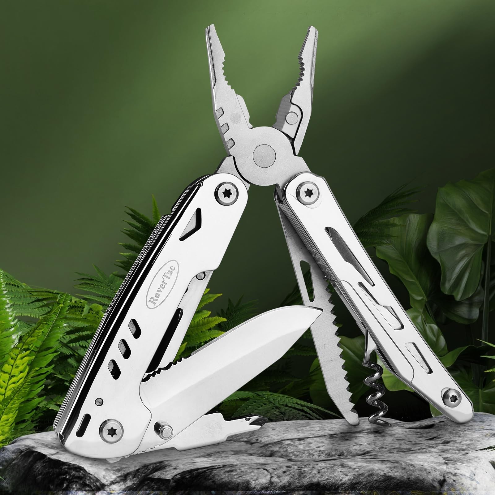 Multitool Folding Pocket Knife Gifts for Men Dad 18 in 1 Campin…