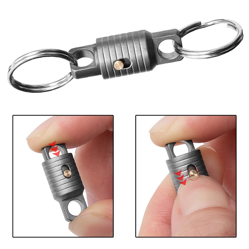 Titanium Carabiner Perfect for Hiking and Outdoor Activities with Ease