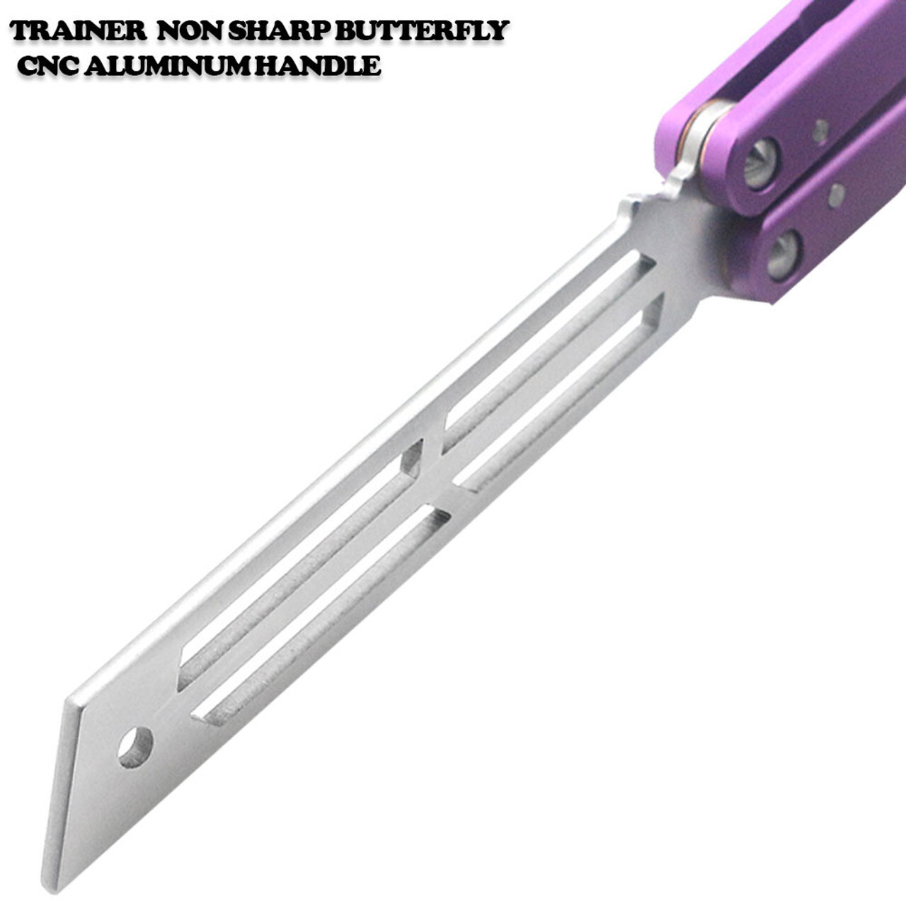 CNC Squid Triton Model Non-Sharp Professional Trainer – Butterfly Purple Handle