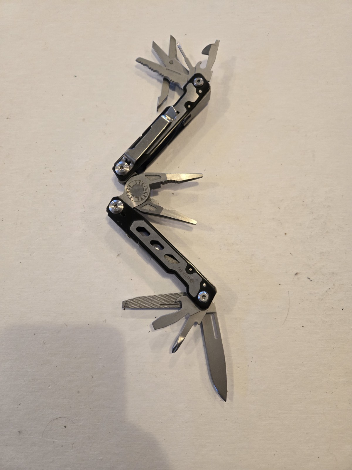 B/Bury Multi-Tool Knife, Scissors Very Good Condition TSA Confiscated