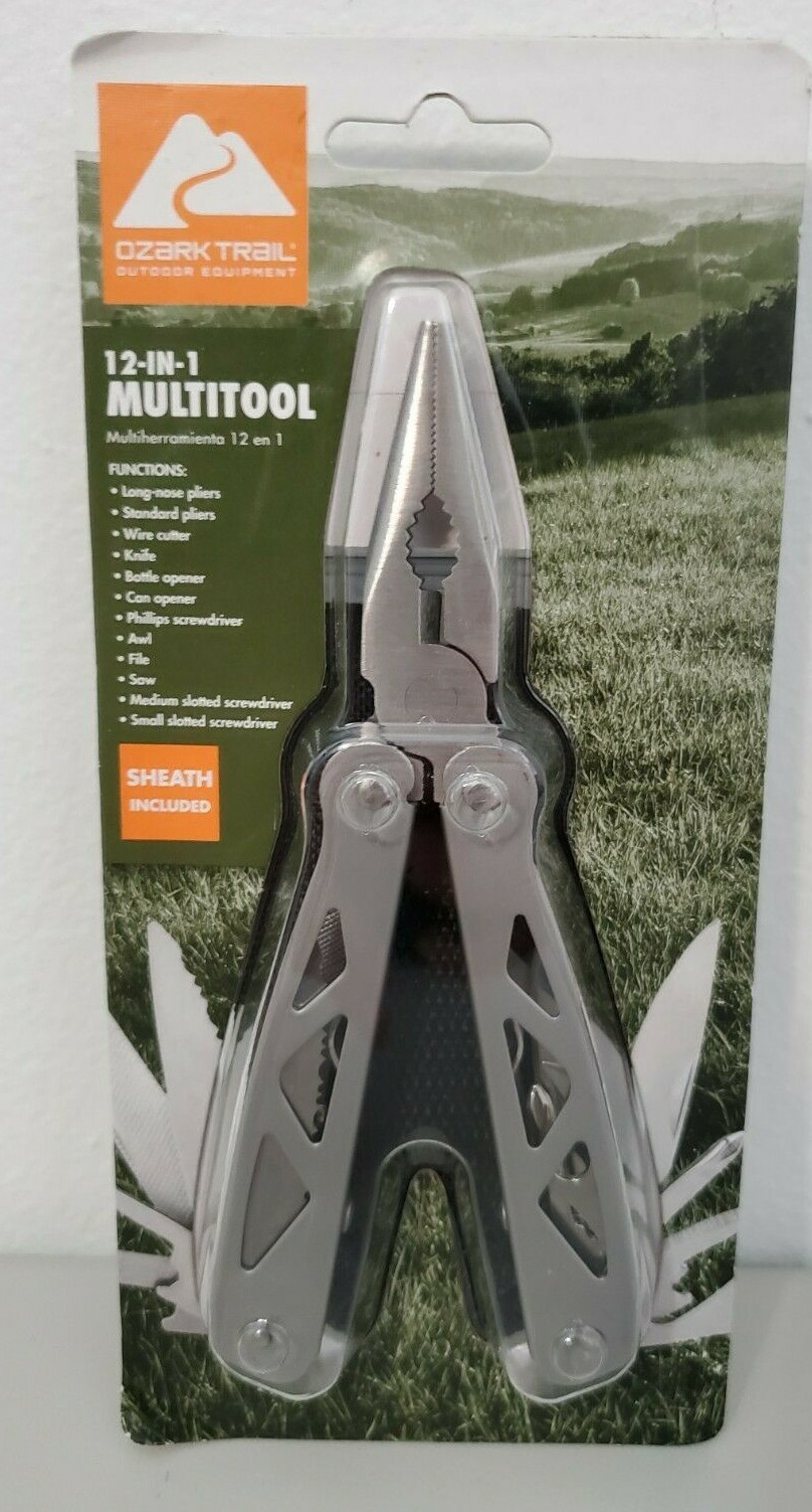 Ozark Trail 12-IN-1 Multi Tool Knife with Bonus Sheath / Pouch New In Pack