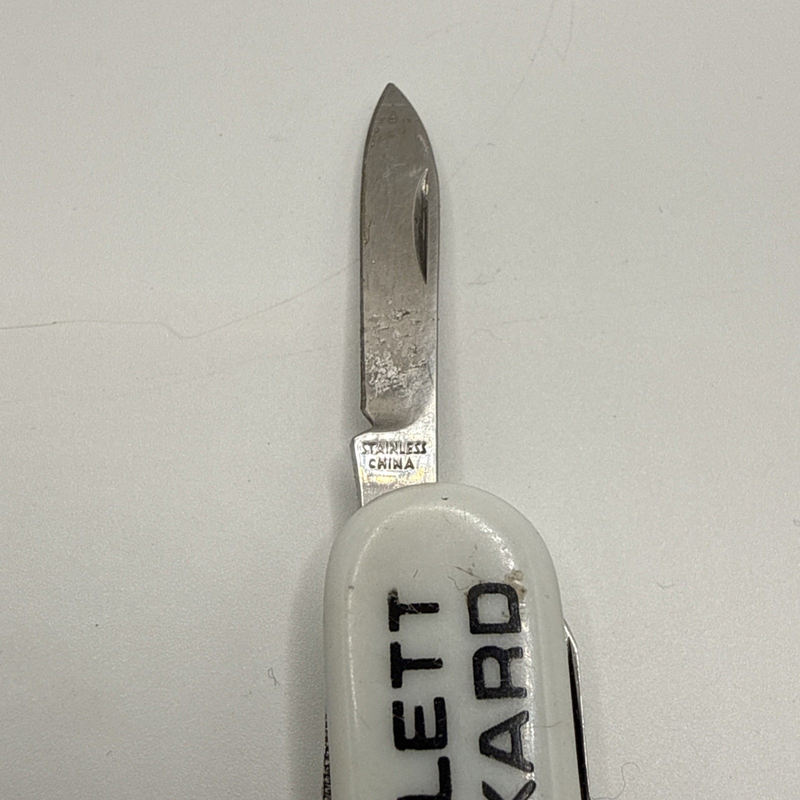 Hewlett Packard Multi-Tool Pocket Knife Scissors File White/Blue
