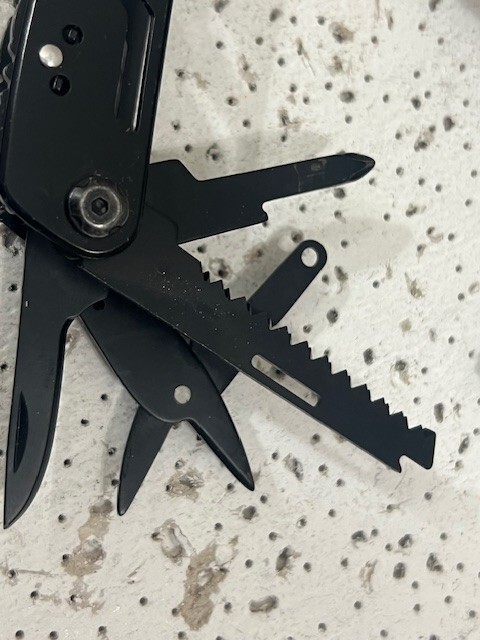 Multi-Tool Black EDC Plier , SAW , scissors and more —