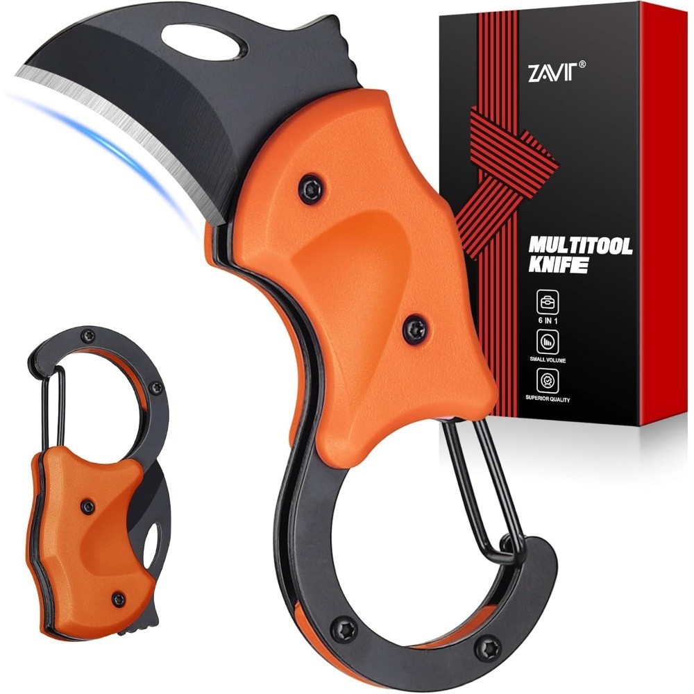 Small Pocket Knife Keychain Box Cutter EDC Gadget for Men Husband