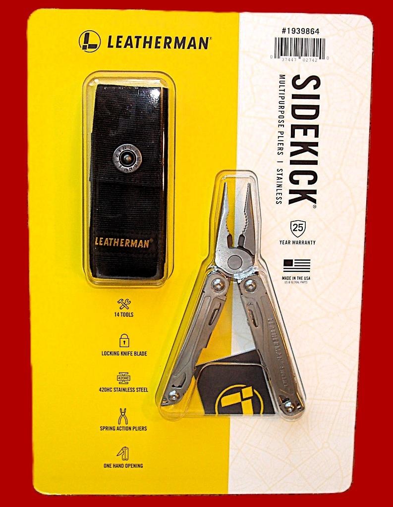 LEATHERMAN SIDEKICK 14 In 1 Stainless Steel Multi Purpose Tool W/Nylon Case NEW