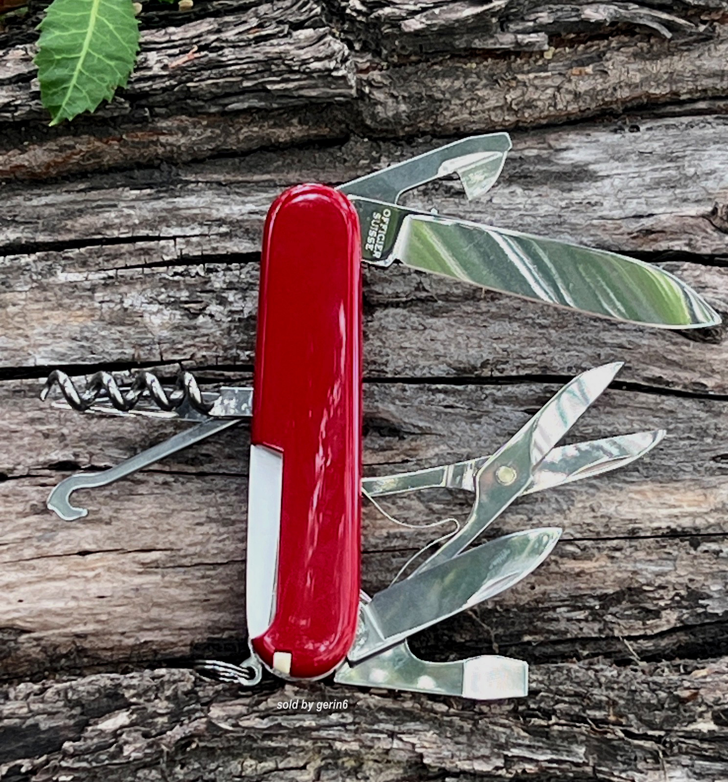 Swiss Army Knife, Red Climber, Victorinox 1.3703, 91mm, 14 Functions, New In Box