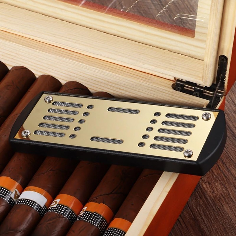 Upgraded Adaptable Compact Portable Rectangular Cigar Humidifier for Tobacco/Tea