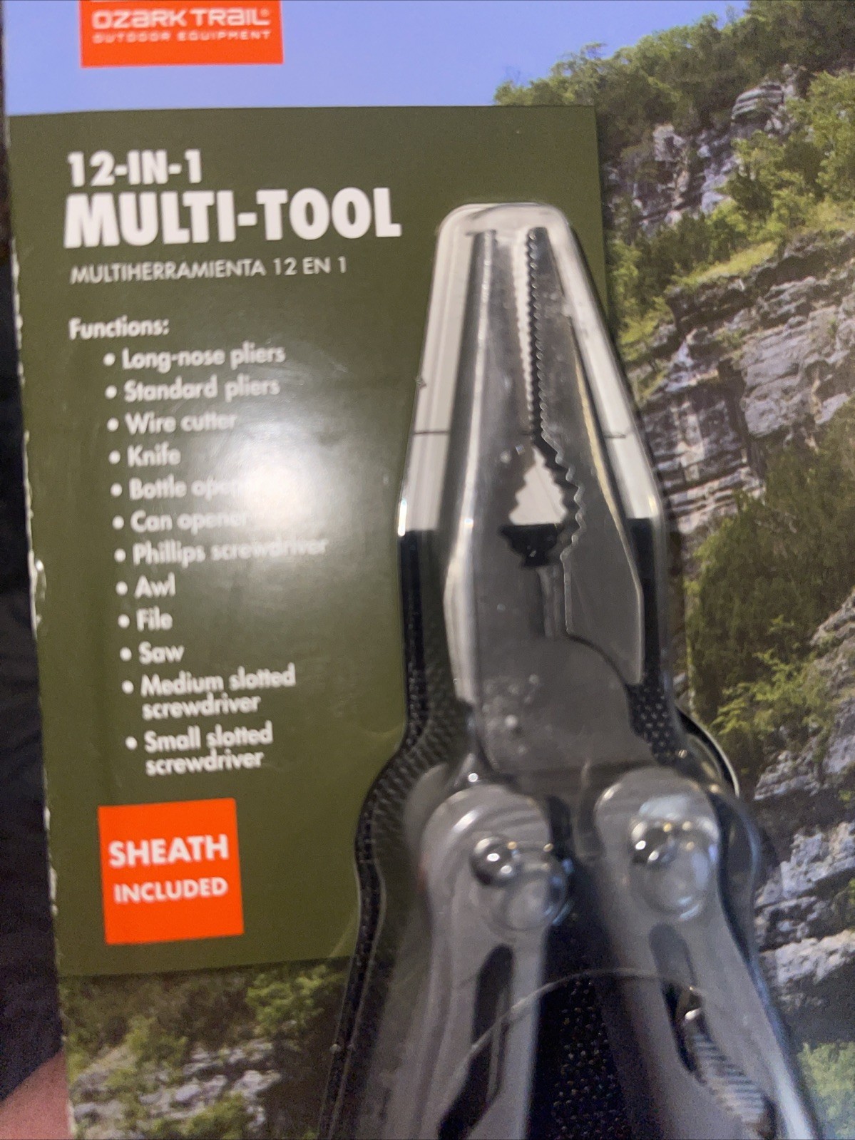 Ozark Trail 12-In-1 Multi-Tool Sheath Hiking Outdoors Pocket Knife Camping NIB