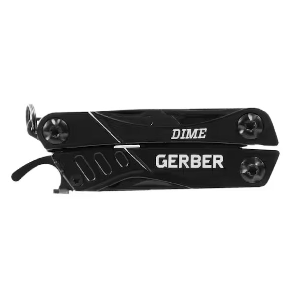 GERBER Dime 10-in-1 Multi-Tool Black Stainless Steel Pliers Wire Cutter Driver