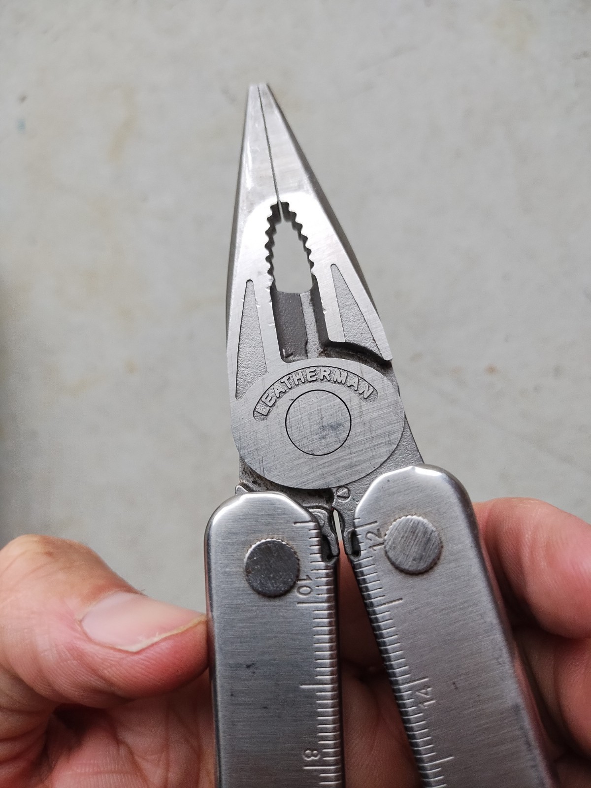 LEATHERMAN CORE STAINLESS W/BLACK LEATHER SHEATH MULTI-TOOL USA, VERY GOOD!