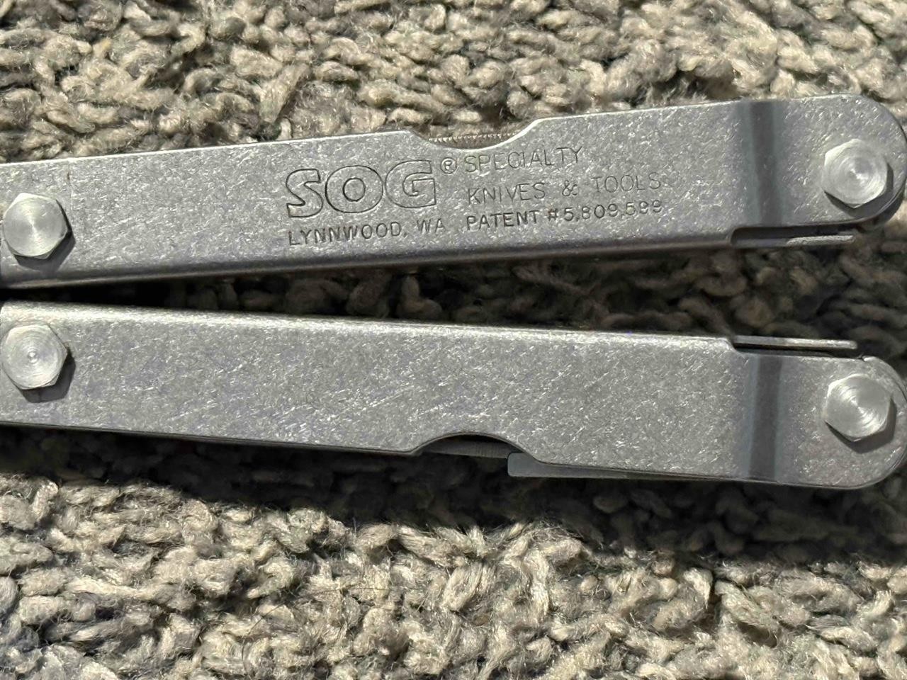 SOG Pocket Power Plier Folding Multi Tool Made in USA Discontinued Collectible