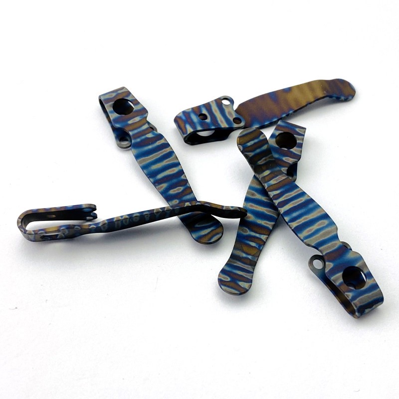 1PC. TC4 Deep Carry Pocket Clip for Spyderco C229 Shaman 7 Colors
