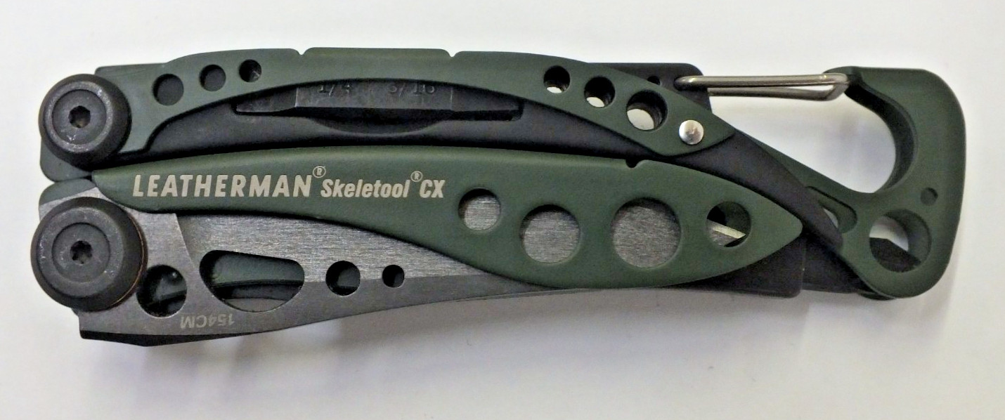 Leatherman Skeletool CX Multitool Green w/ sheath 154CM
