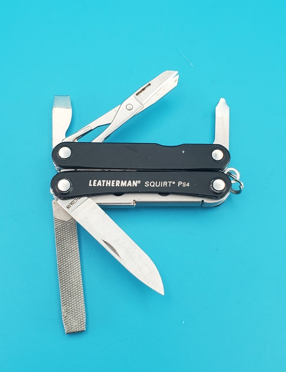 Leatherman SQUIRT PS4 Multi-Tool! BLACK! *broken scissors spring*