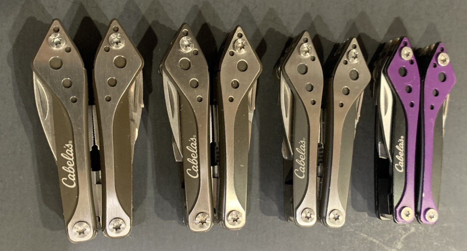 CABELA’S Multi Tool Stainless Lot Of 4 With Cases NEW