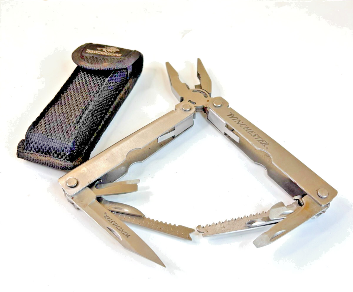 Winchester Stainless Steel Multi-Tool With Black Nylon Sheath Holster
