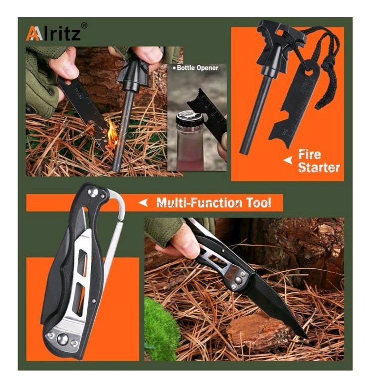 Brand New Survival Toolkit – Multi-Piece Emergency Set in Hard Plastic Case