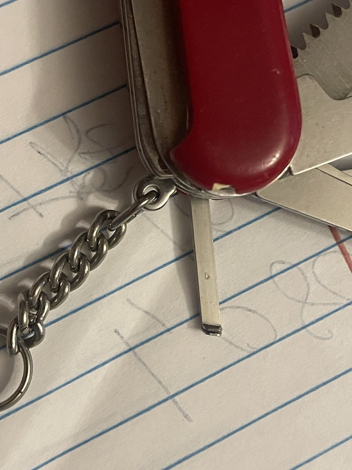 Wenger Delemont Swiss army knife The Yellow Pick Has Broken End As Shown