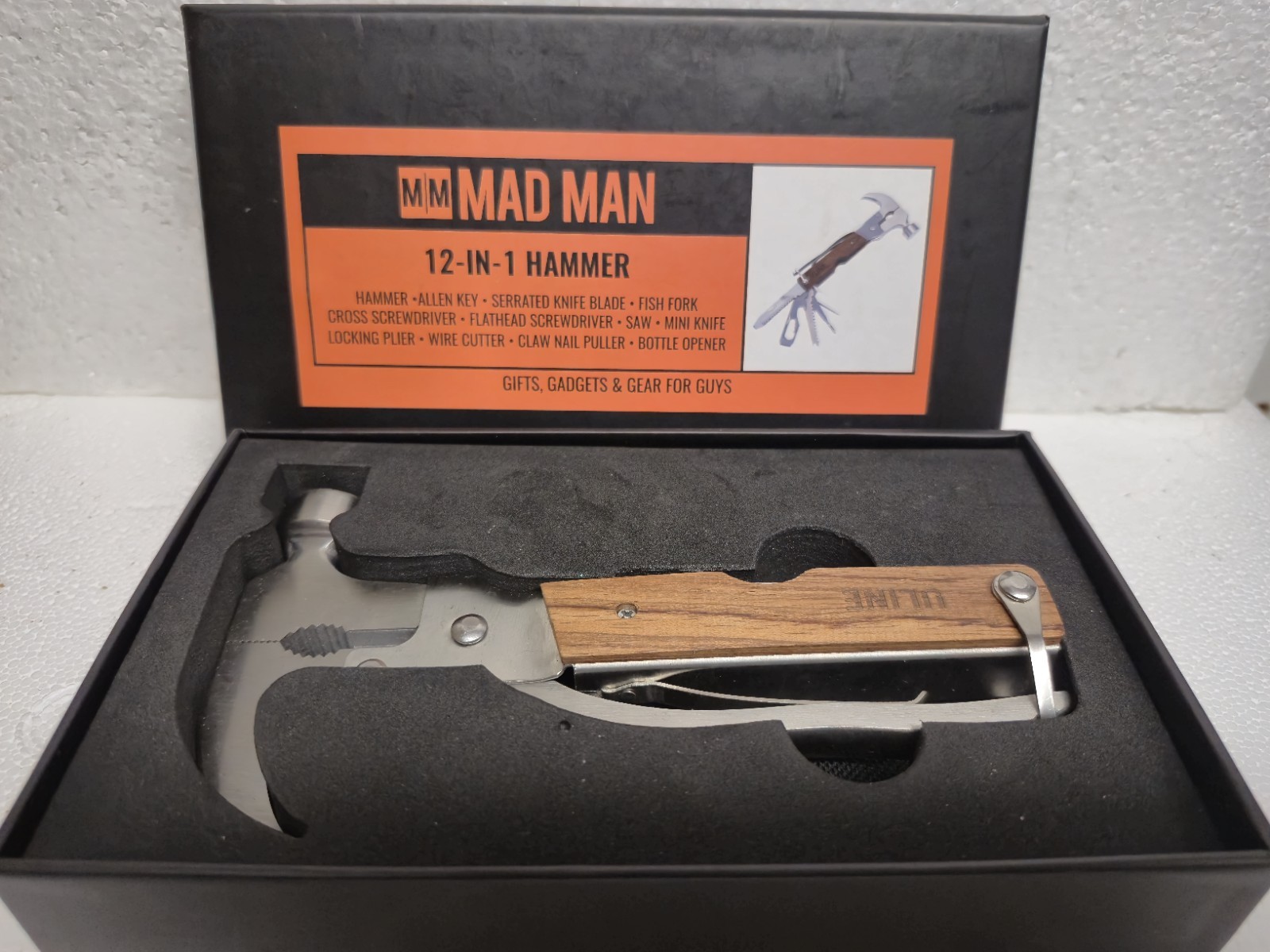 Mad Man 12-In-1 Hammer Time Utility Tool New open box Mint
