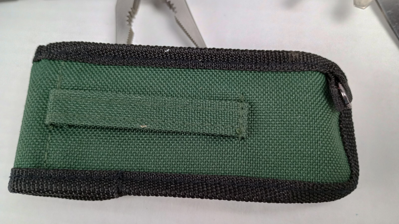 Multi Tool Camping Hunting Green Canvas Case Shell Lubricants Logo
