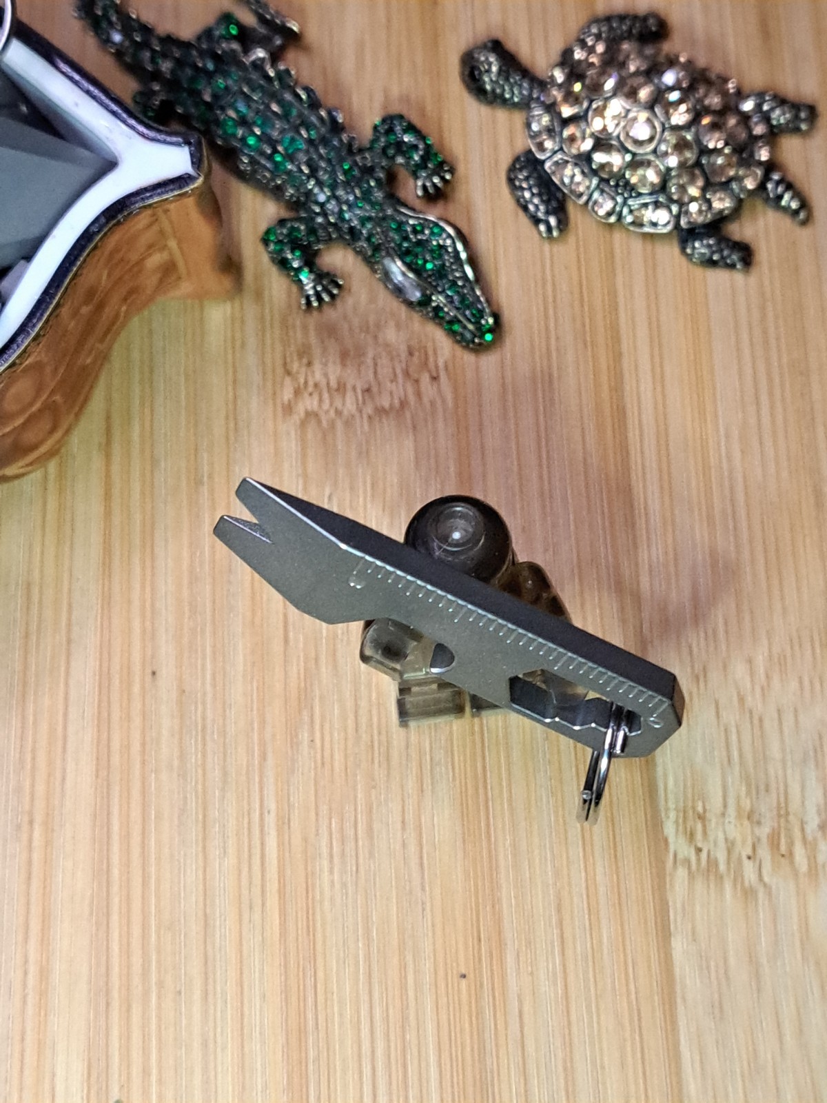 MINIMALIST EDC TITANIUM KEYCHAIN MULTI-TOOL BOTTLE OPENER
