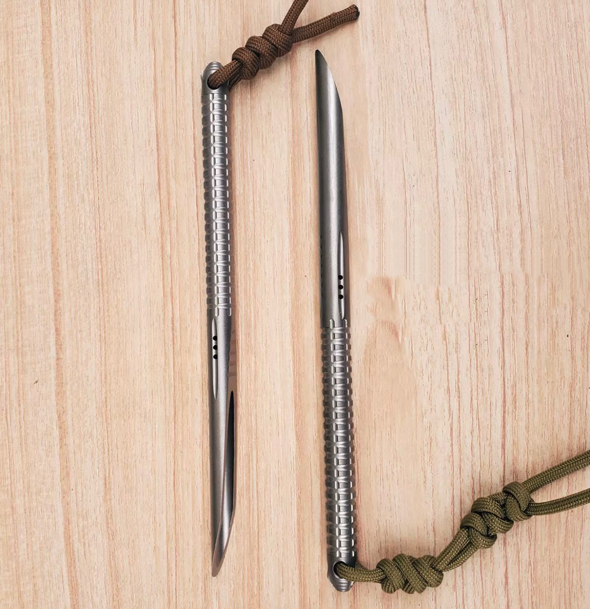 New Solid Titanium Alloy Tea Knife Crowbar EDC Portable Tool Tactical Straw Gift
