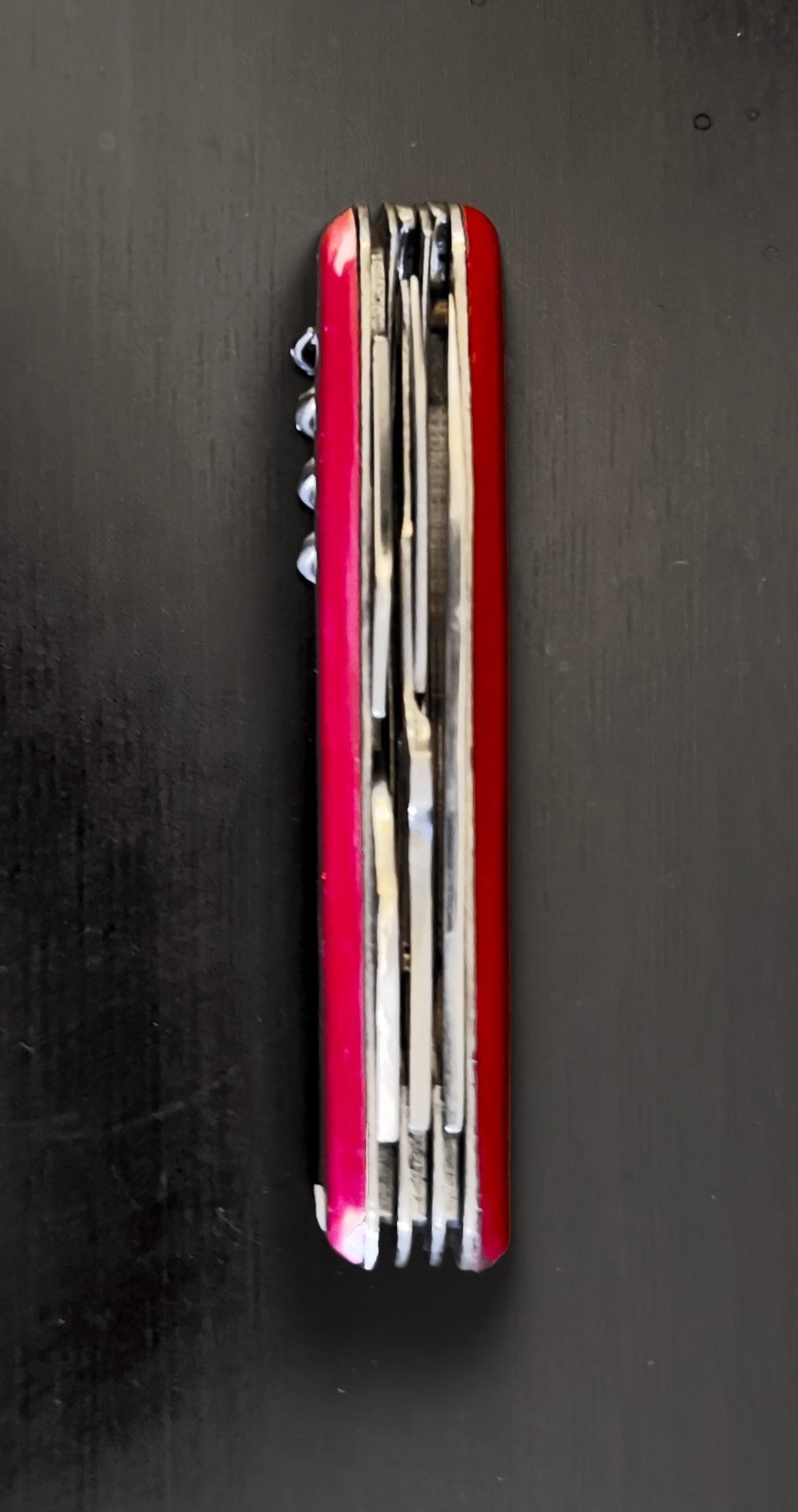Vintage 3.5″ Red Diamond Superior 7-in-One Multi-Tool Folding Pocket Knife