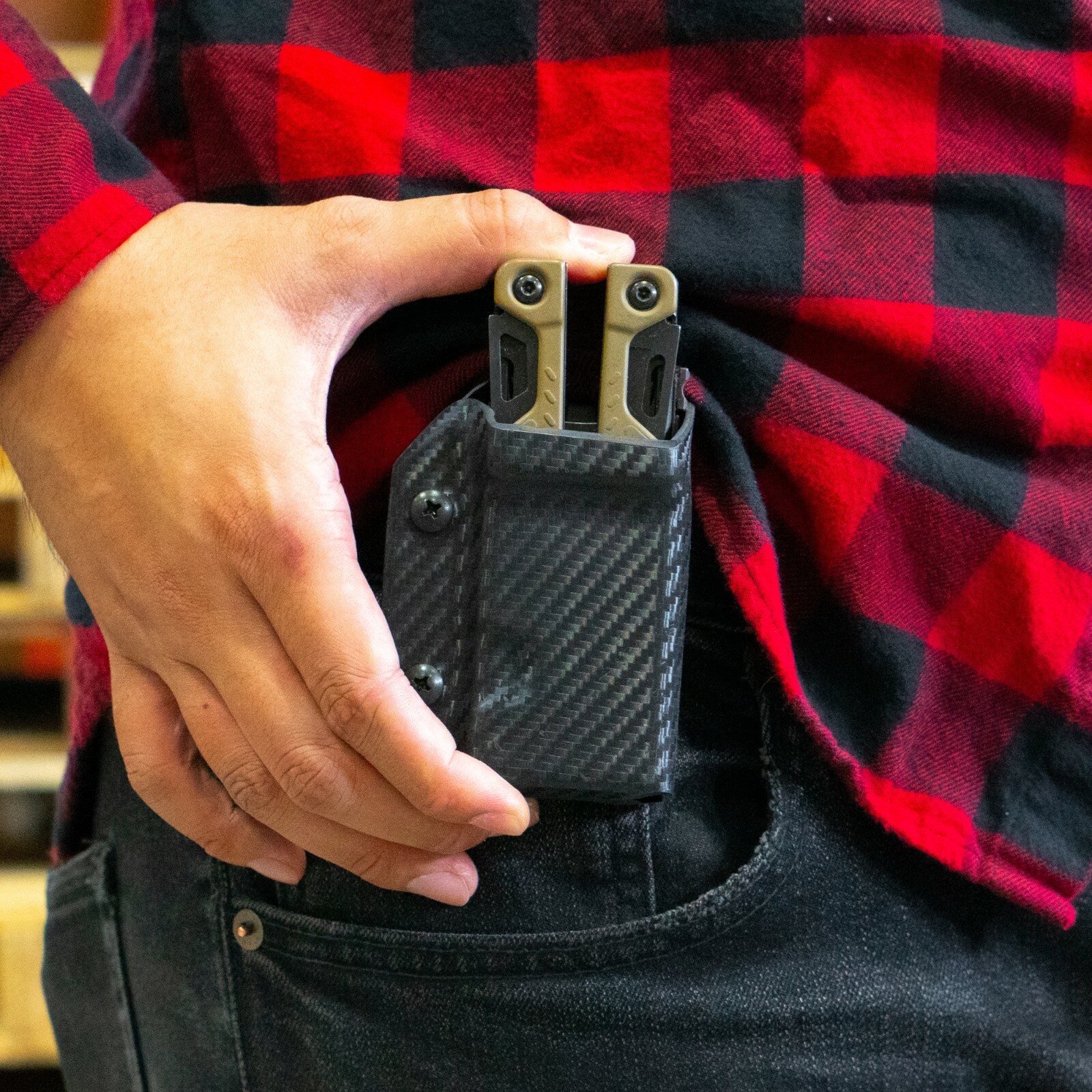 Clip & Carry Kydex Multitool Sheath for Leatherman OHT Multi Tool – USA Made
