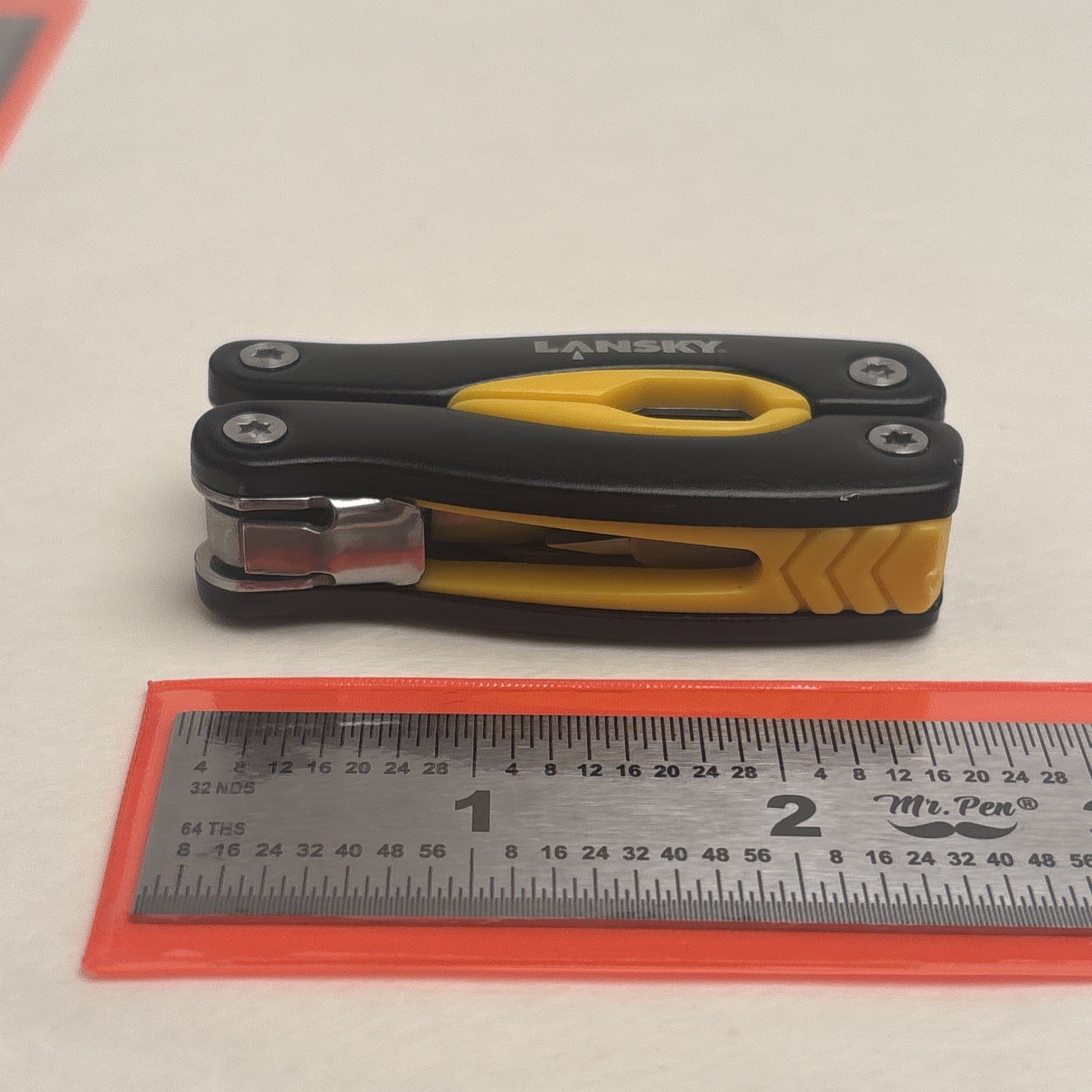 Mini Multi-Tool | Lansky Black and Yellow Stainless Camp Hike Hunt Fish Boat