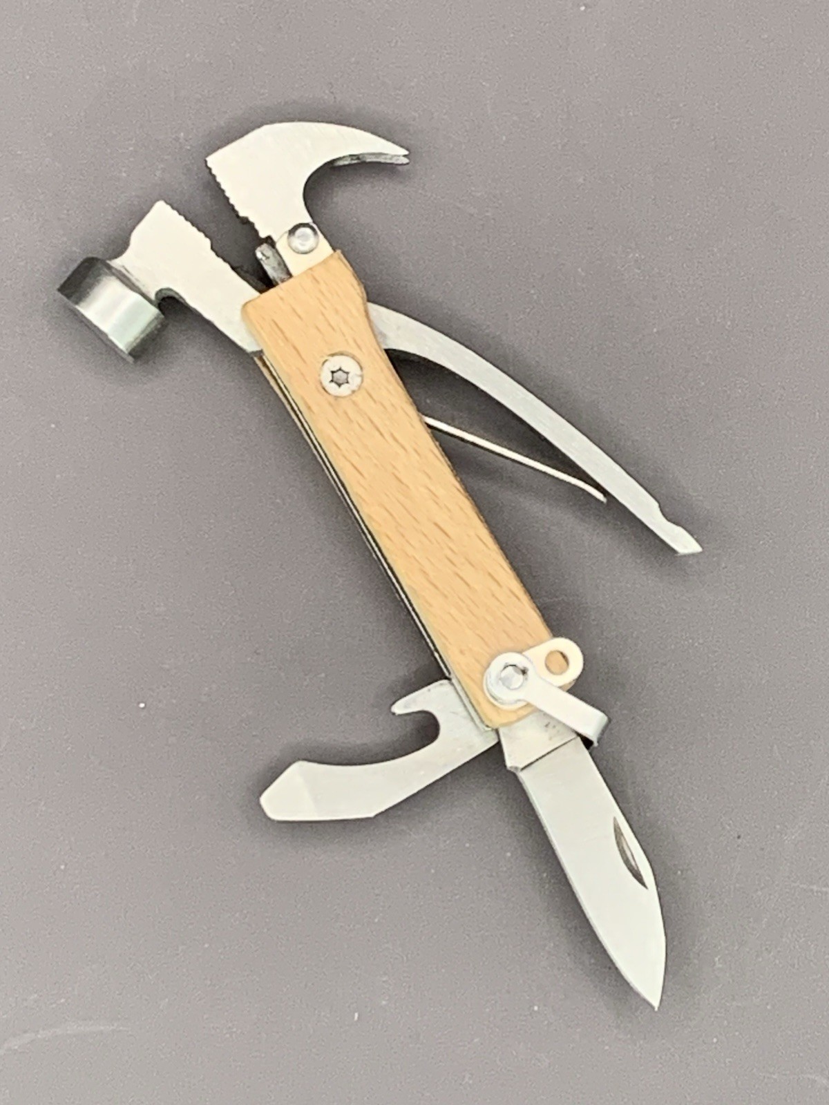 Mini Hammer Multi Tool 3”. Plier, Wire Cutter,Knife, Bottle Opener, Screw Driver