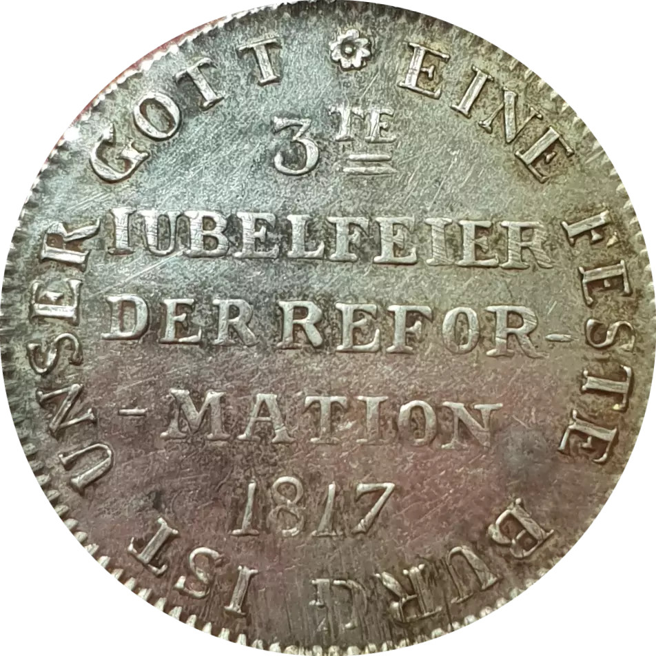 Frankfurt 1817 Unc 2 Ducat Pattern Silver Coin Nice Germany German State