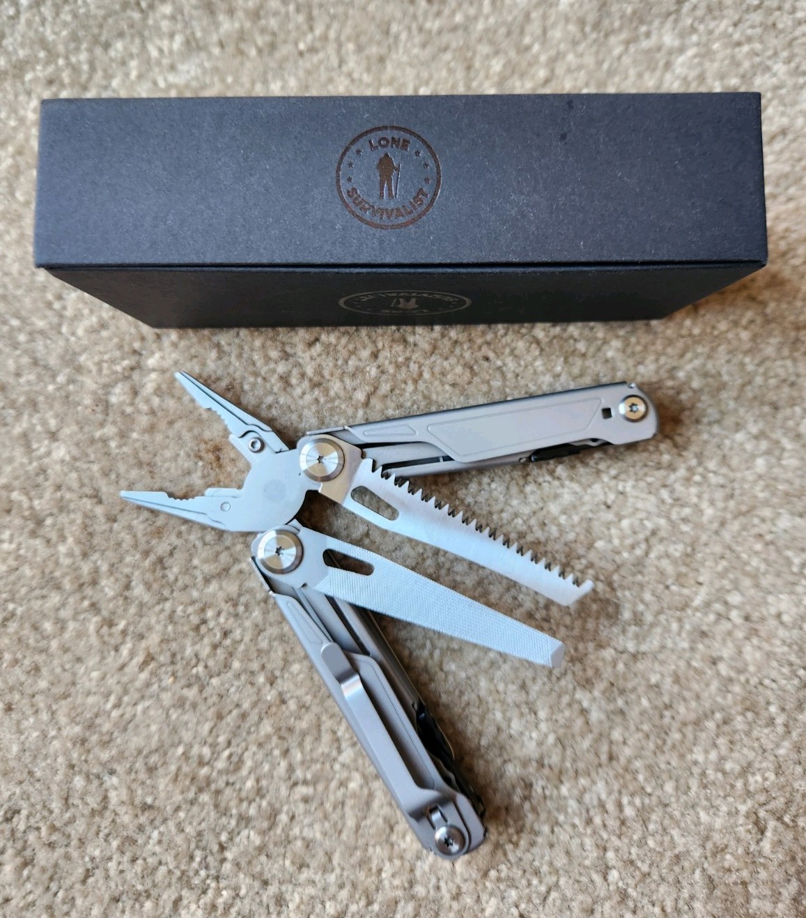 NEW Lone Survivalist Multi X + tool, survival tool, pliers, scissors, knife etc
