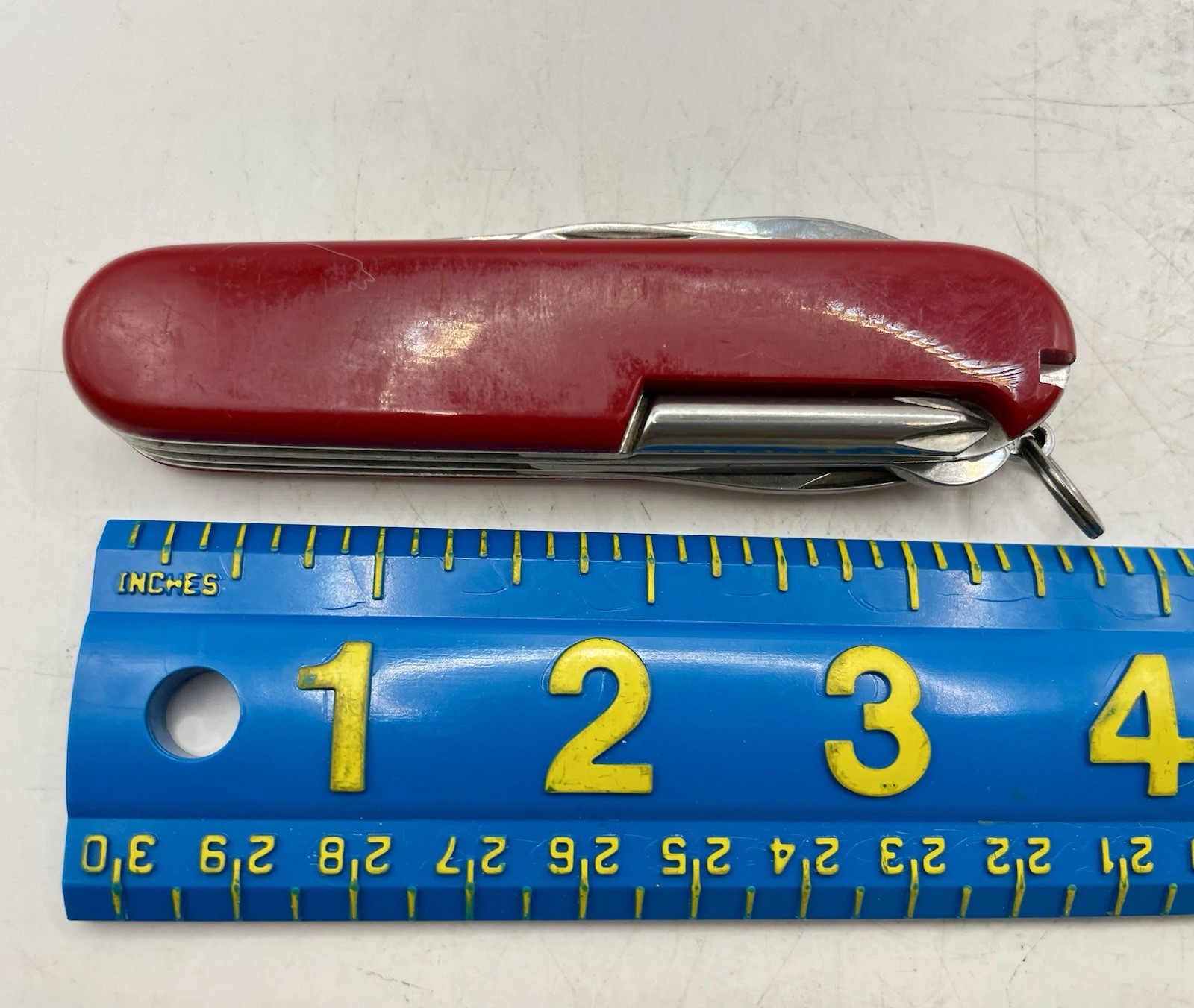 Swiss Army Original Knife Red SUPER TINKER Victorinox 8 Tools #B