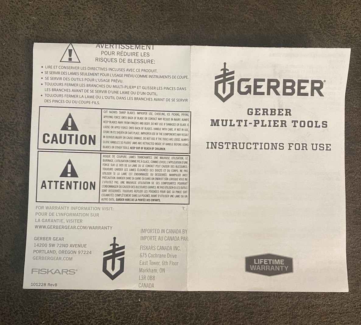 ORIGINAL Gerber MP600 Blunt nose Multi-Plier Gerber MP 600 Multitool Made in USA