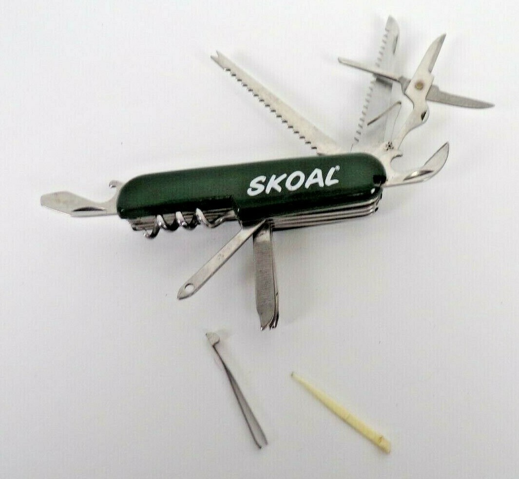 Skoal Multi Tool Collectible Promotional Swiss Army Utility Pocket Knife 13 Tool