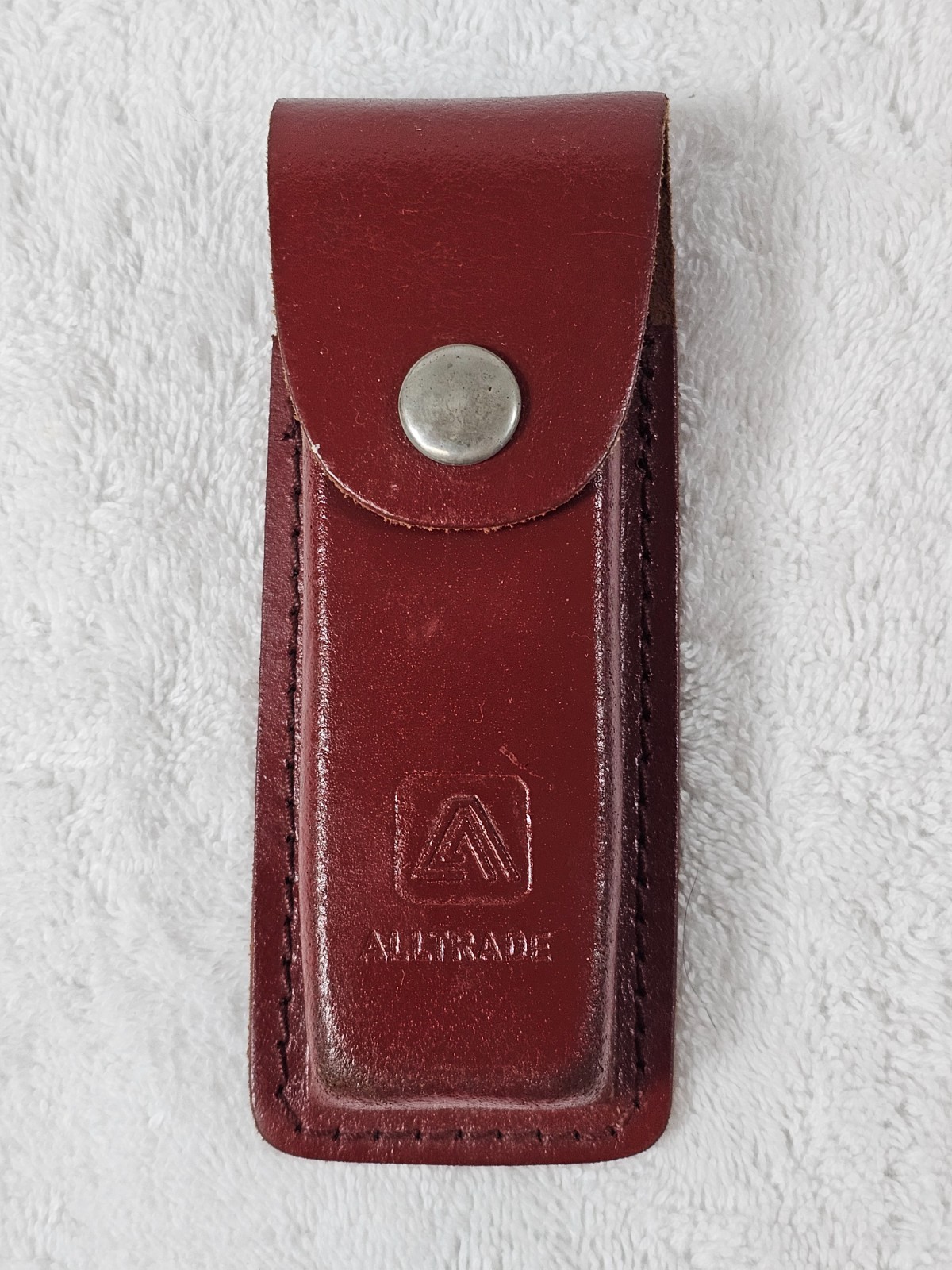 VTG Alltrade Multi Tool Folding Pliers w/ Leather Sheath Knife Saw Screwdrivers