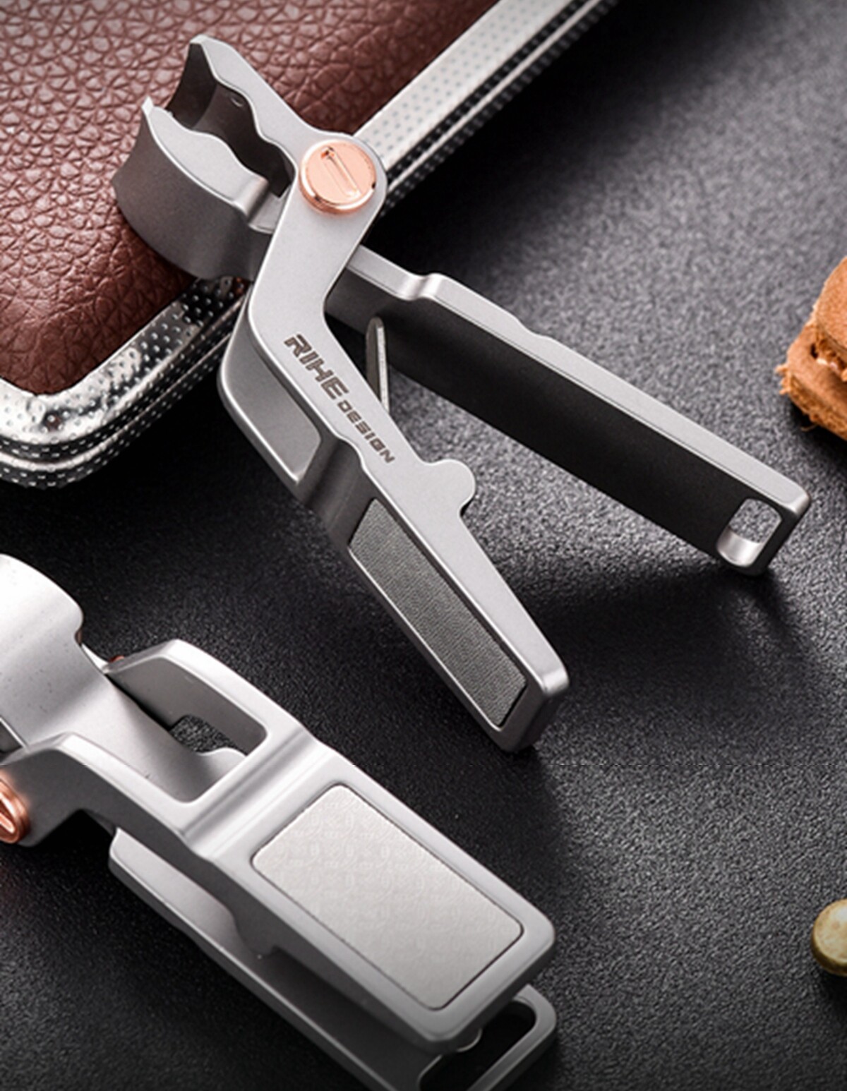 Stainless Steel Edc Nail Clippers Anti Splash High-end Fingernail Cutter Tools