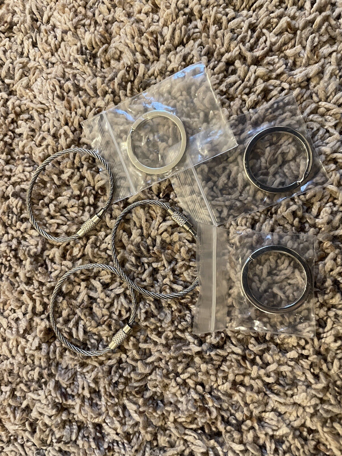 6 Piece Various Key Ring Set