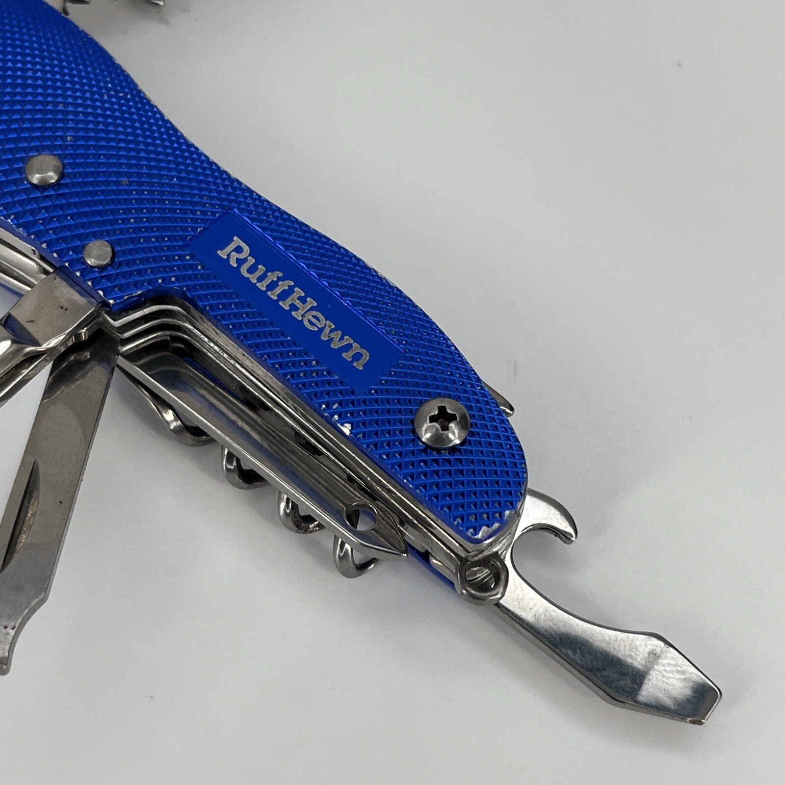 Ruff Hewn Blue Multi Function Pocket Knife Tool Gadgets – 10 Tools