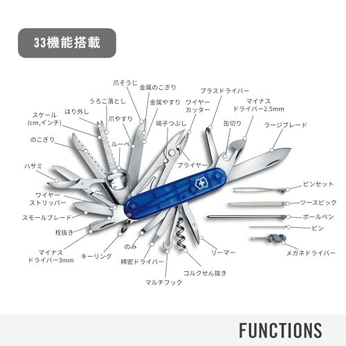 Victorinox Swiss Champ Swiss Army Knife 33 Functions Swiss Made Pocket Knife