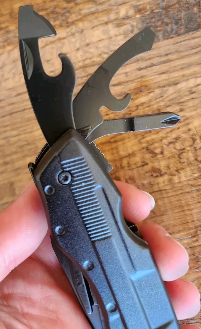 “BEST PAPA EVER” Multitool Knife Gift for Dad Grandpa Pliers Screwdriver Camping
