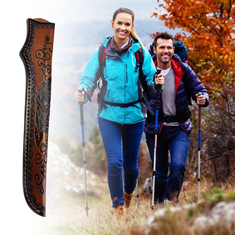 Cutter Outdoor Camping Carrying Accessories Fixed Cutter Leather Sheath