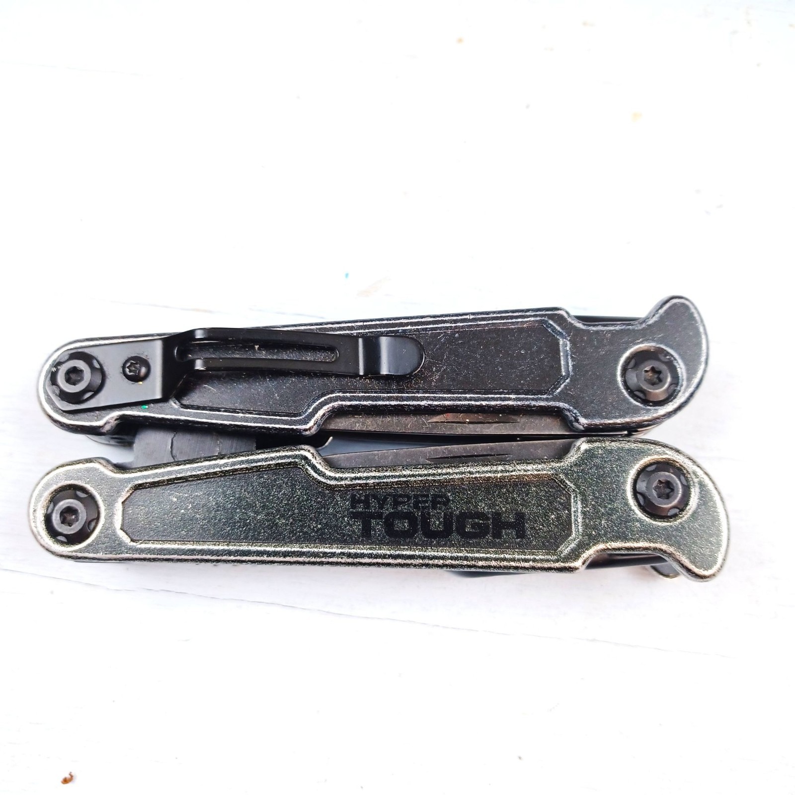 Hyper Tough Multitool Folding Pliers Pocket Tool Stainless Steel Belt Clip
