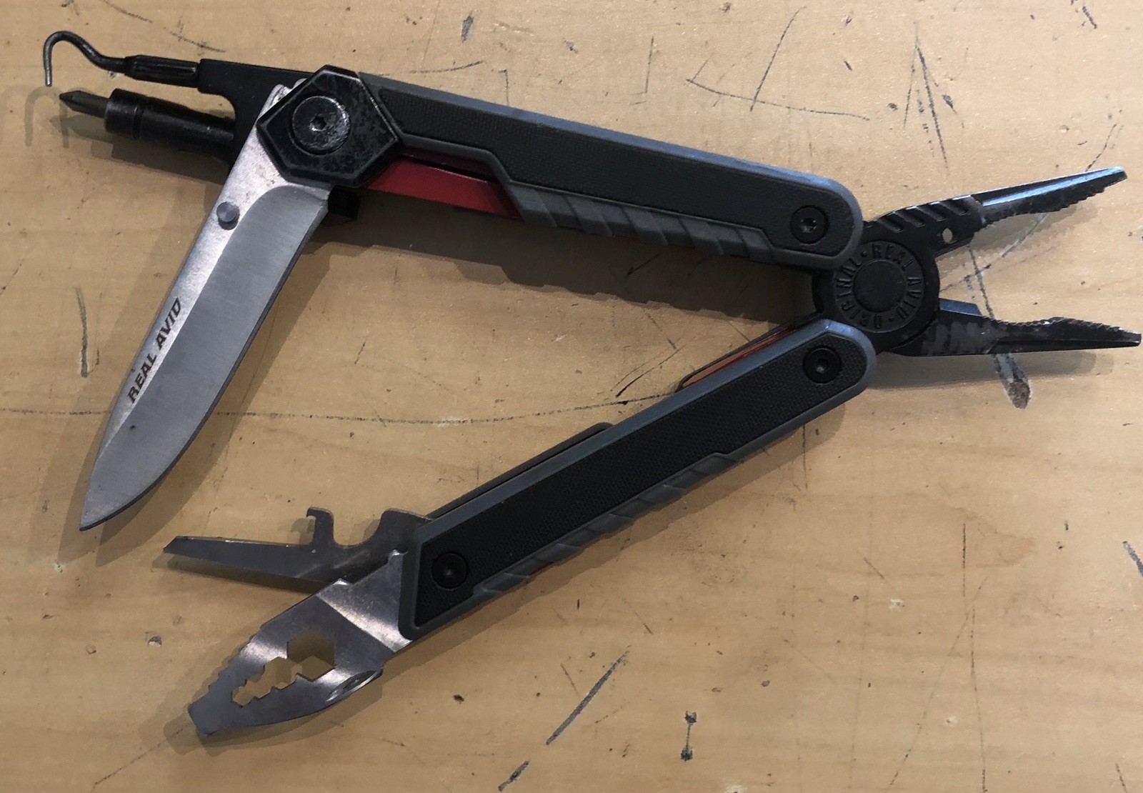 Real Avid Gun Tool Max, Multitool W/ Pliers, Knife, Pick, & More