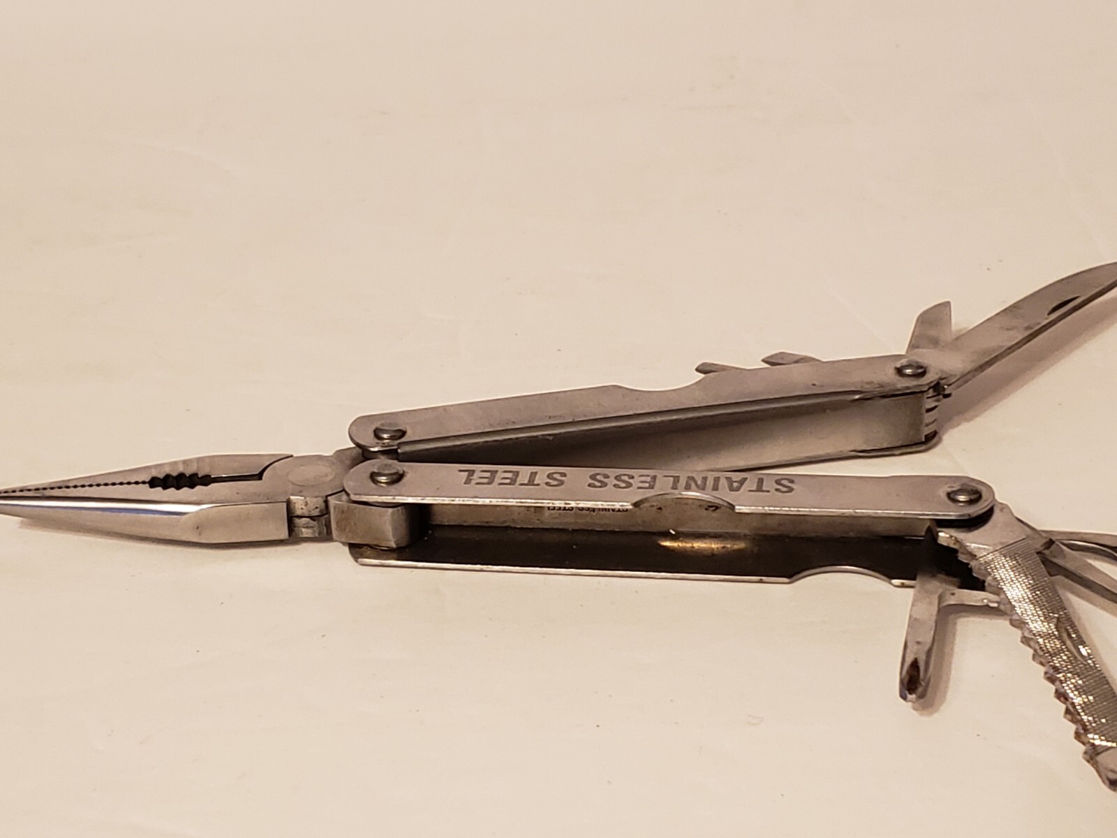 Alltrade Branded Folding Multi Tool With Sheath Pliers Knives Screw Driver Saw